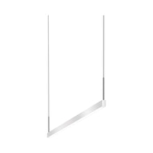 Load image into Gallery viewer, Thin-Line™ LED Pendant Light in Bright Satin Aluminum (2-Light/36-Inch).