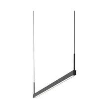 Load image into Gallery viewer, Thin-Line™ LED Pendant Light in Satin Black (2-Light/36-Inch).