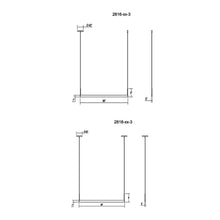 Load image into Gallery viewer, Thin-Line™ LED Pendant Light - line drawing.