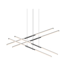 Load image into Gallery viewer, Tik-Tak™ Tiered LED Pendant Light in Polished Chrome (8-Light).