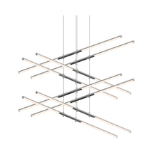 Load image into Gallery viewer, Tik-Tak™ Tiered LED Pendant Light in Polished Chrome (16-Light).