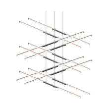 Load image into Gallery viewer, Tik-Tak™ Tiered LED Pendant Light in Polished Chrome (20-Light).