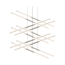 Load image into Gallery viewer, Tik-Tak™ Tiered LED Pendant Light in Satin Nickel (20-Light).