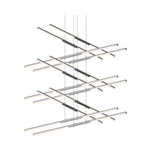 Load image into Gallery viewer, Tik-Tak™ Tiered LED Pendant Light in Polished Chrome (24-Light).
