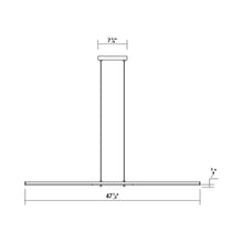 Load image into Gallery viewer, Tik-Tak™ Tiered LED Pendant Light - line drawing.