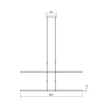 Load image into Gallery viewer, Tik-Tak™ Tiered LED Pendant Light - line drawing.