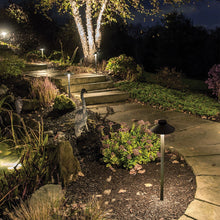 Load image into Gallery viewer, Tiki LED Path Light in outside area.