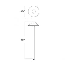 Load image into Gallery viewer, Tiki LED Path Light - line drawing.