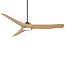 Load image into Gallery viewer, Timber LED Ceiling Fan in Heirloom Bronze / Maple/Small.