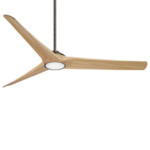 Load image into Gallery viewer, Timber LED Ceiling Fan in Heirloom Bronze / Maple/Large.