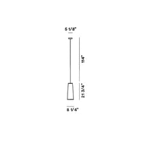 Load image into Gallery viewer, Tite 2 Pendant Light - line drawing.