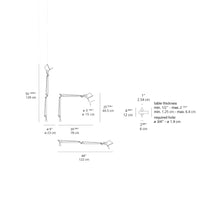 Load image into Gallery viewer, Tolomeo Classic LED Table Lamp - line drawing.