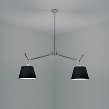 Load image into Gallery viewer, Tolomeo Double Shade Suspension Light in Black/Small.