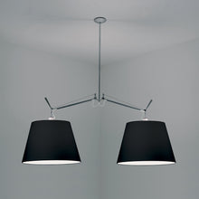 Load image into Gallery viewer, Tolomeo Double Shade Suspension Light in Black/Large.