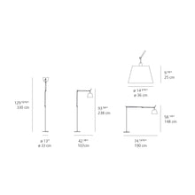 Load image into Gallery viewer, Tolomeo Mega Floor Lamp - line drawing.