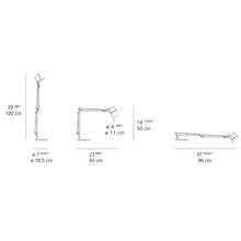 Load image into Gallery viewer, Tolomeo Midi LED Table Lamp - line drawing.