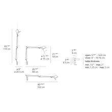 Load image into Gallery viewer, Tolomeo Mini Table Lamp - line drawing.