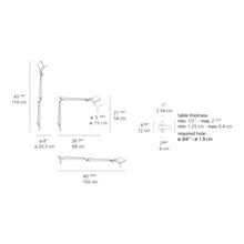 Load image into Gallery viewer, Tolomeo Mini Table Lamp - line drawing.