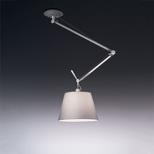Load image into Gallery viewer, Tolomeo Off-Center Suspension Light in Silver Fiber/XLarge.