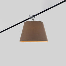 Load image into Gallery viewer, Tolomeo Outdoor Hook LED Flush Mount Ceiling Light in Dove Grey.
