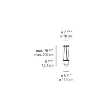 Load image into Gallery viewer, Tolomeo Outdoor LED Lantern Suspension Light - line drawing.