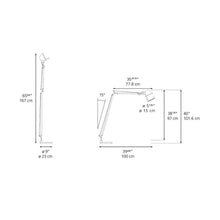 Load image into Gallery viewer, Tolomeo Reading Floor Lamp - line drawing.