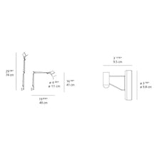 Load image into Gallery viewer, Tolomeo Wall Light - line drawing.