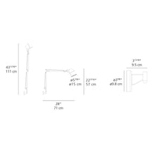 Load image into Gallery viewer, Tolomeo LED Wall Light - line drawing.
