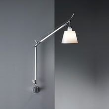 Load image into Gallery viewer, Tolomeo Wall Light with Shade in Parchment/Aluminum/S Bracket.
