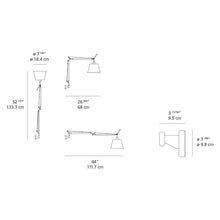 Load image into Gallery viewer, Tolomeo Wall Light with Shade - line drawing.