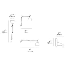 Load image into Gallery viewer, Tolomeo Wall Light with Shade - line drawing.