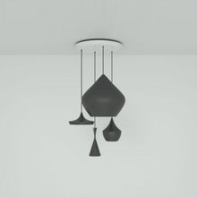 Load image into Gallery viewer, Beat Range Round LED Multi Light Pendant Light in Detail.