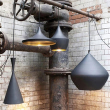 Load image into Gallery viewer, Beat Range Round LED Multi Light Pendant Light in exhibition.