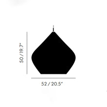 Load image into Gallery viewer, Beat Stout LED Pendant Light - line drawing.