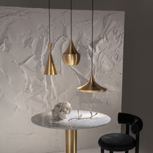 Load image into Gallery viewer, Beat Tall LED Pendant Light in Detail.