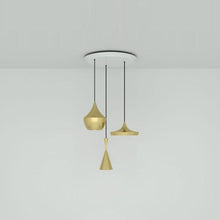 Load image into Gallery viewer, Beat Trio Round LED Multi Light Pendant Light in Detail.