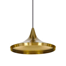 Load image into Gallery viewer, Beat Wide LED Pendant Light in Brass.