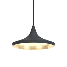 Load image into Gallery viewer, Beat Wide LED Pendant Light in Black.