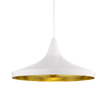 Load image into Gallery viewer, Beat Wide LED Pendant Light in White.