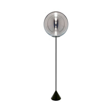 Load image into Gallery viewer, Globe LED Floor Lamp in Chrome.