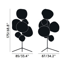 Load image into Gallery viewer, Melt Chandelier Floor Lamp - line drawing.