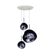Load image into Gallery viewer, Melt Trio Round LED Pendant Light in Smoke.