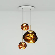Load image into Gallery viewer, Melt Trio Round LED Pendant Light in Detail.