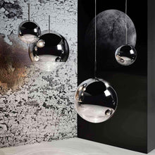 Load image into Gallery viewer, Mirror Ball Large LED Multi Light Pendant Light in Detail.