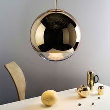 Load image into Gallery viewer, Mirror Ball LED Pendant Light in Detail.