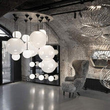 Load image into Gallery viewer, Opal LED Ceiling / Wall Light in exhibition.