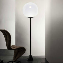 Load image into Gallery viewer, Opal LED Floor Lamp in exhibition.