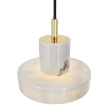 Load image into Gallery viewer, Stone LED Pendant Light in Detail.