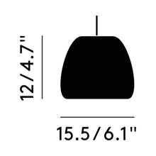 Load image into Gallery viewer, Void LED Mini Pendant Light - line drawing.