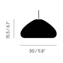 Load image into Gallery viewer, Void LED Pendant Light - line drawing.